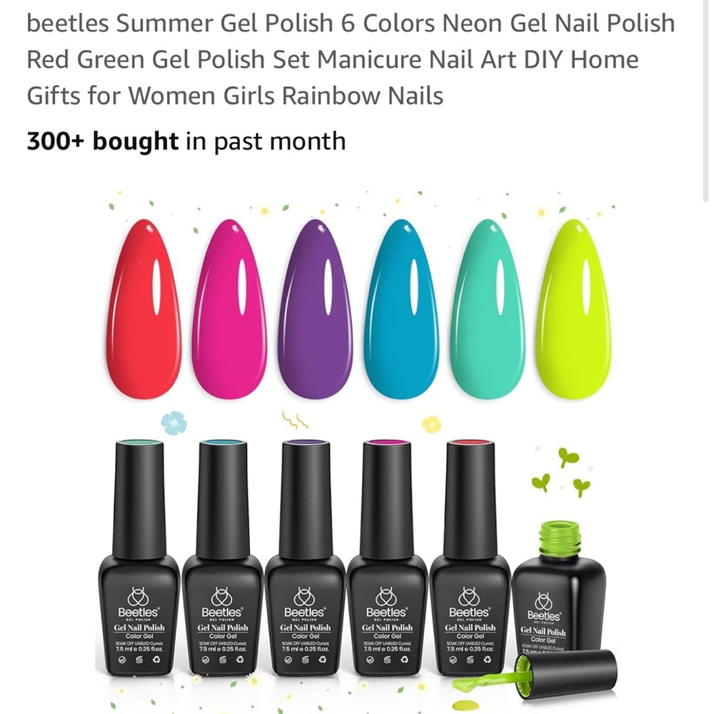 Beetles Colorful Gel Nail Polish Set